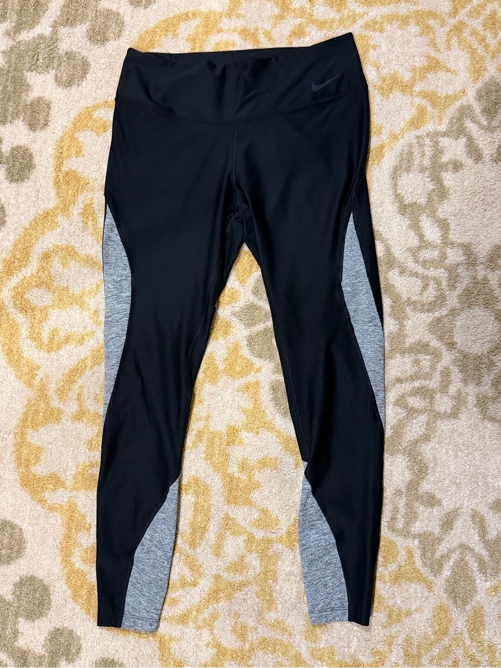 Nike Dri-FIT Leggings Black Gray Women's Large